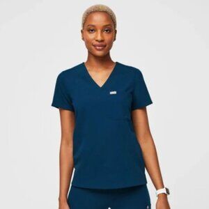 FIGS Catarina One-Pocket Scrub Top - Deep Reef 4XL